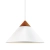 Lampa wisząca biała z drewnianym akcentem Kinto NO2520083001 - Design for The People